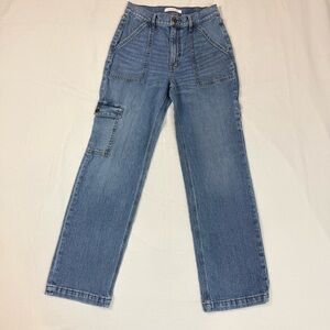 Eunina Light Blue Denim Cargo Jeans Size 5/27